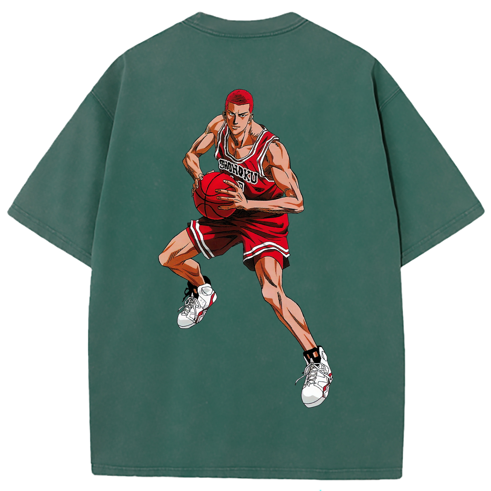（画像用） SLAM DUNK／スラムダンク 綿100% ヴィンテージ風 半袖Tシャツ（背面プリント）